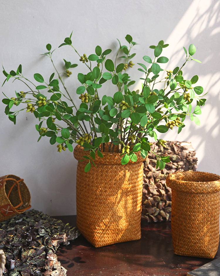 Bulk Artificial Greenery Plants With Fruits Stem Branches Wholesale