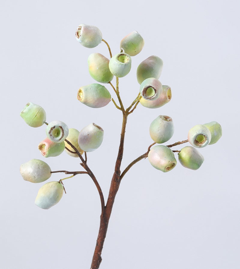 Bulk Artificial Gum Nut Pods Olea Europaea Fruit Eucalyptus Fruit 22 Inch Wholesale