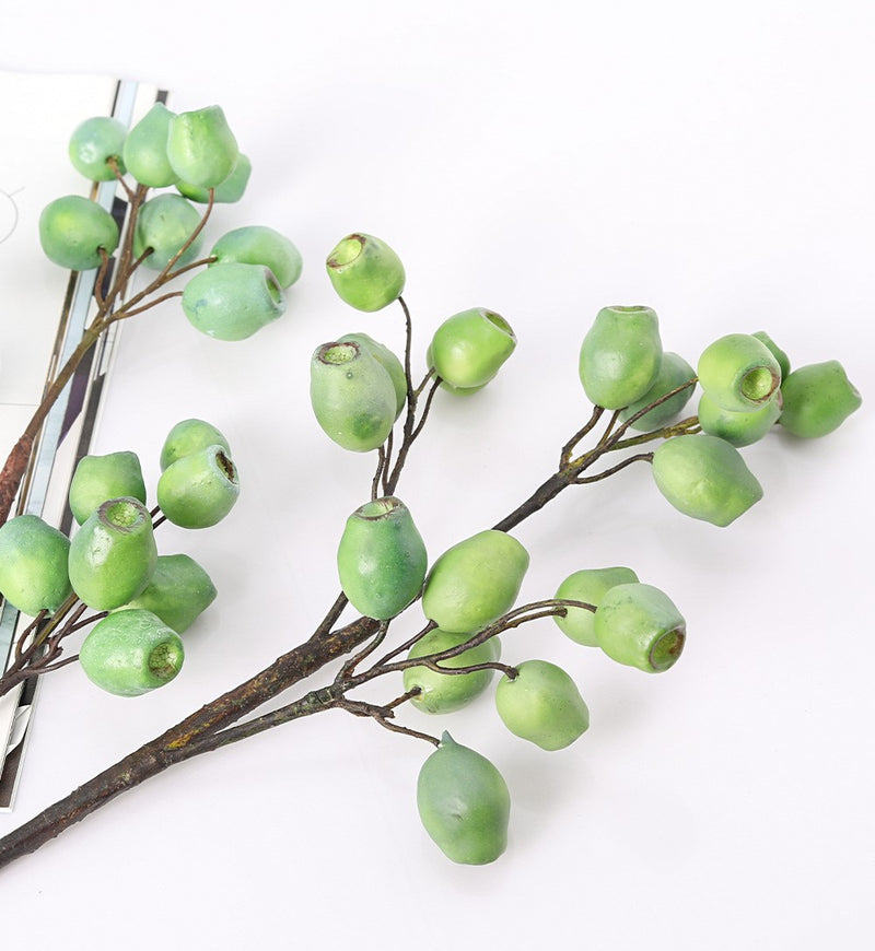 Bulk Artificial Gum Nut Pods Olea Europaea Fruit Eucalyptus Fruit 22 Inch Wholesale