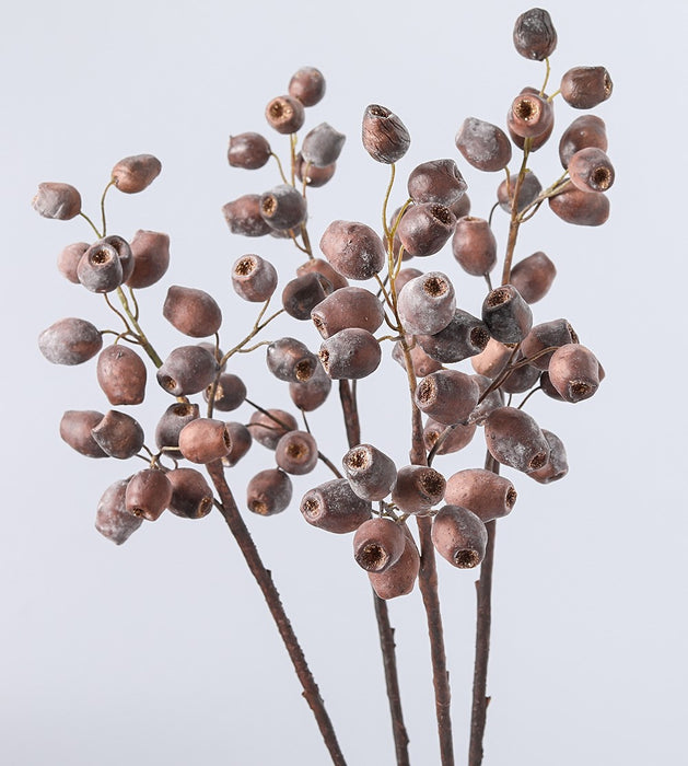 Bulk Artificial Gum Nut Pods Olea Europaea Fruit Eucalyptus Fruit 22 Inch Wholesale