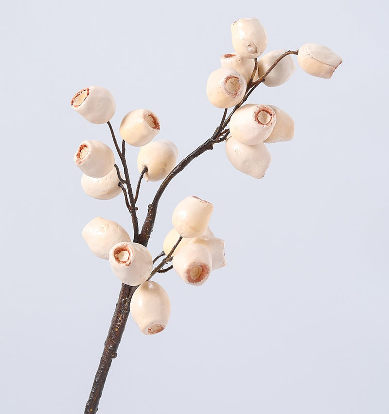 Bulk Artificial Gum Nut Pods Olea Europaea Fruit Eucalyptus Fruit 22 Inch Wholesale