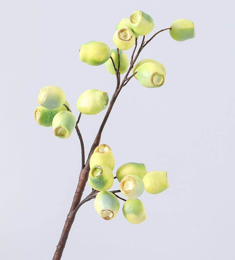Bulk Artificial Gum Nut Pods Olea Europaea Fruit Eucalyptus Fruit 22 Inch Wholesale