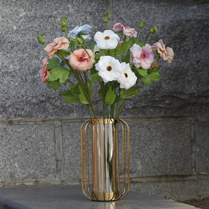 Bulk 25" Artificial Hibiscus Flowers Stems Silk Wholesale