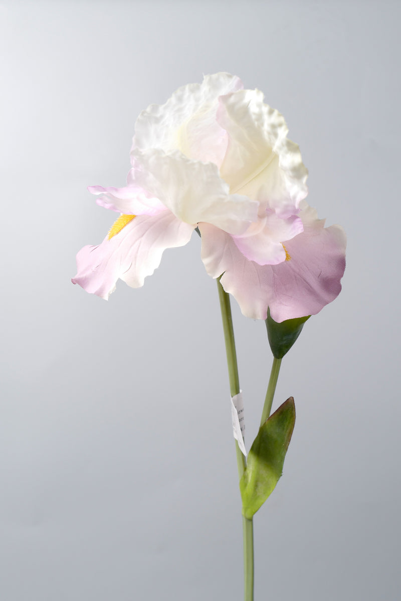 Fleur artificielle en soie avec tige d'iris de 29 po en vrac AM Basics en gros