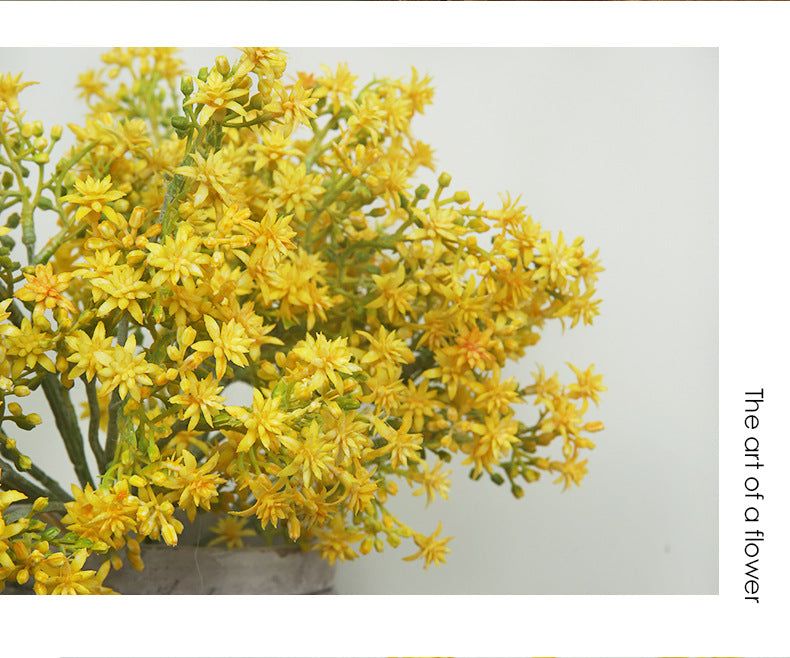 Bulk 14" Kukui Flower Bundle Bouquet Aleurites Moluccanus Flor artificial 