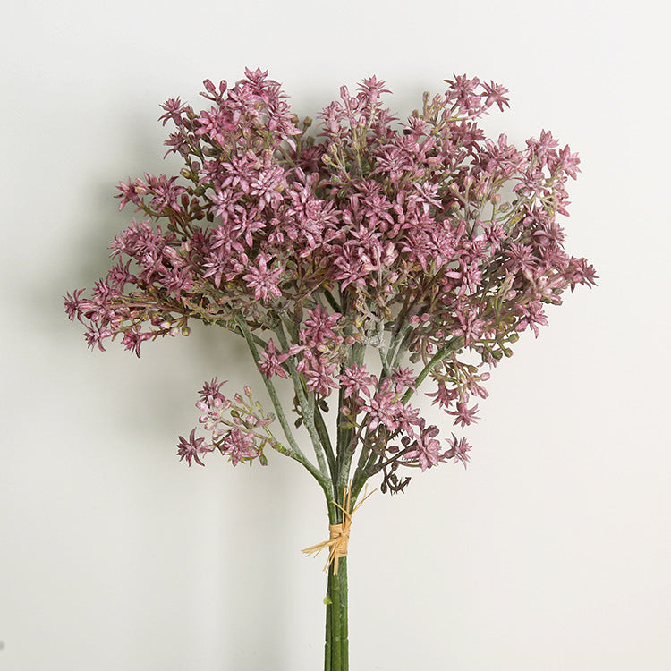 Bulk 14" Kukui Flower Bundle Bouquet Aleurites Moluccanus Flor artificial 