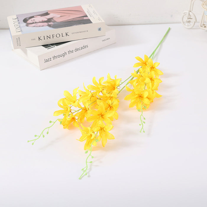 Flores artificiales a granel de 30 ", tallos de lirio, venta al por mayor 