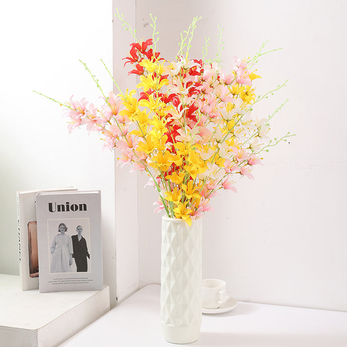 Flores artificiales a granel de 30 ", tallos de lirio, venta al por mayor 