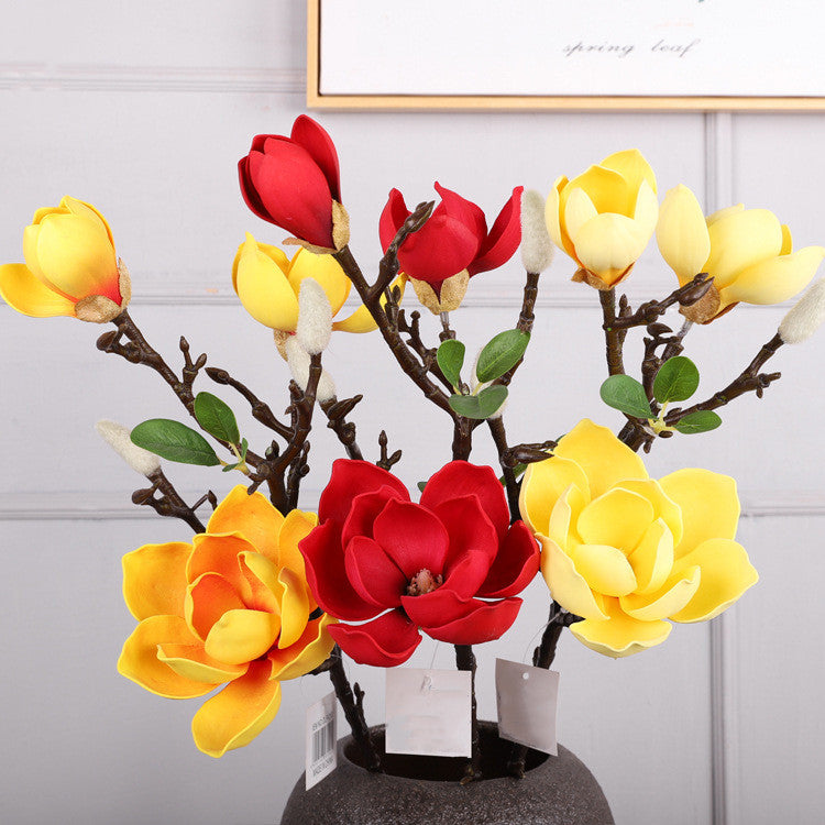 Bulk 27" Magnolia Stem Magnolia Artificial Flowers Wholesale