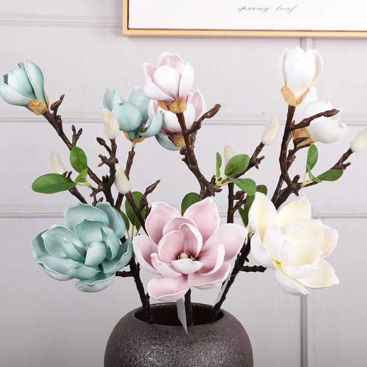 Bulk 27" Magnolia Stem Magnolia Artificial Flowers Wholesale