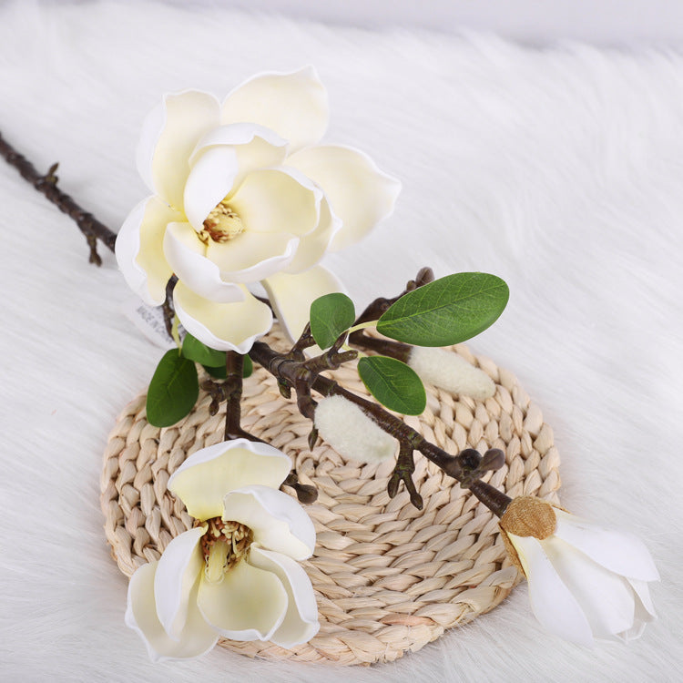 Bulk 27" Magnolia Stem Magnolia Artificial Flowers Wholesale