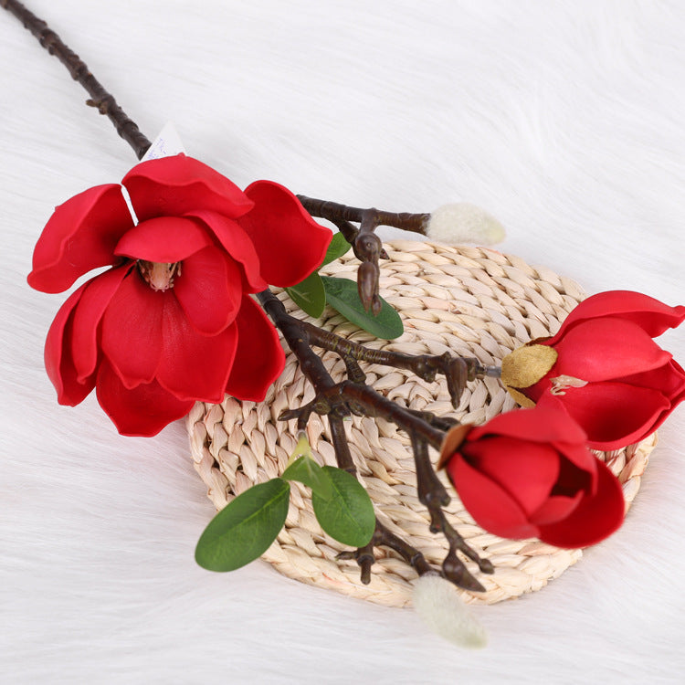 Bulk 27" Magnolia Stem Magnolia Artificial Flowers Wholesale