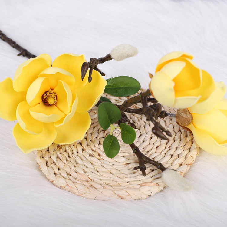 Bulk 27" Magnolia Stem Magnolia Artificial Flowers Wholesale