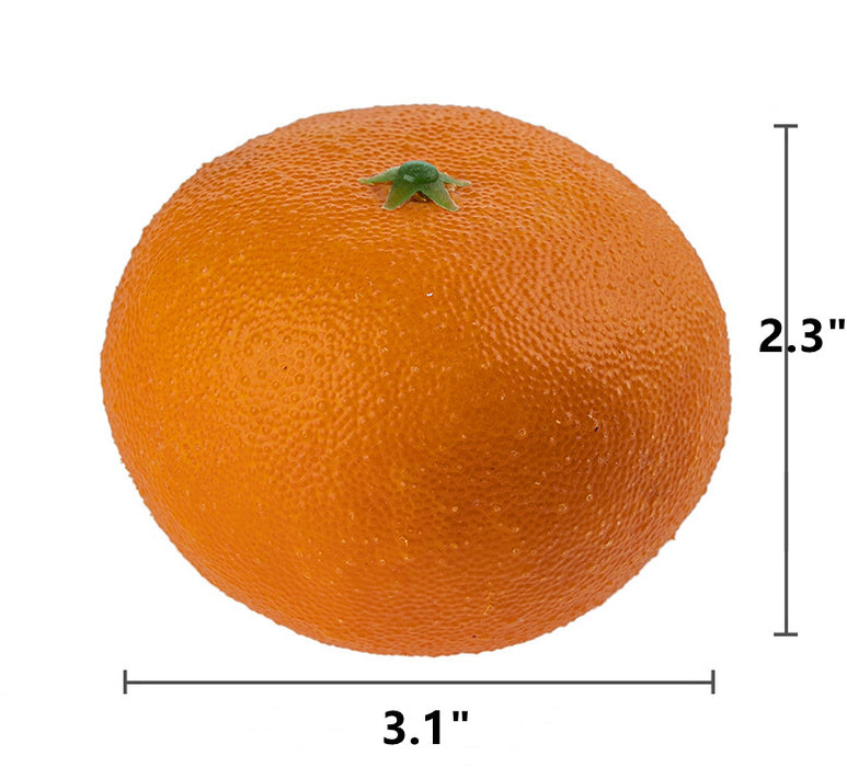 Venta al por mayor de mandarina de mandarina de fruta realista naranja artificial a granel 