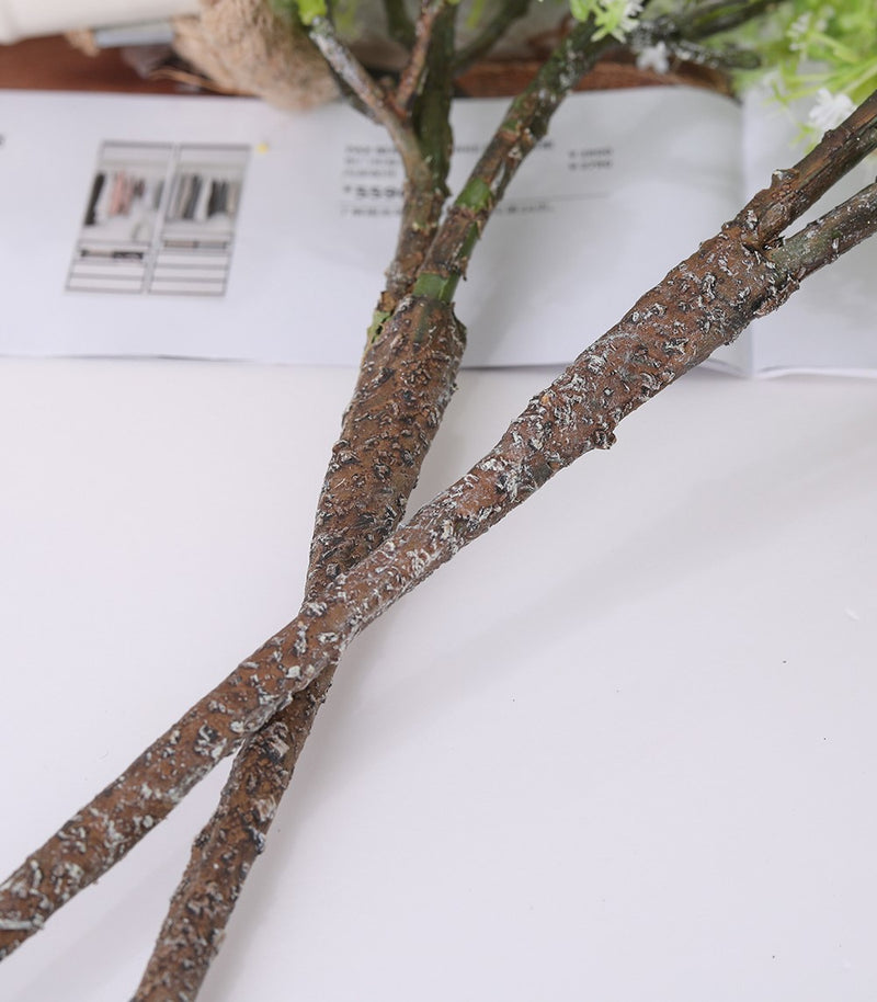 Bulk 25" Artificial Pear Blossom Meadowsweet Elderflower Spray Wholesale