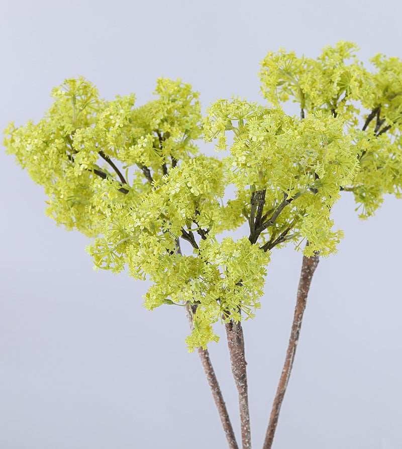 Bulk 25" Artificial Pear Blossom Meadowsweet Elderflower Spray Wholesale