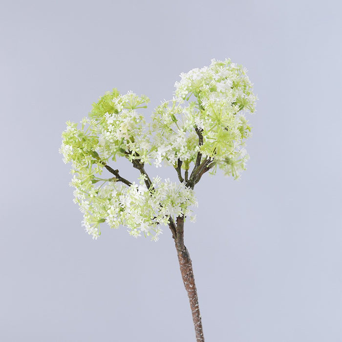 Venta al por mayor de flor de pera artificial Meadowsweet Elderflower Spray de 25 pulgadas 