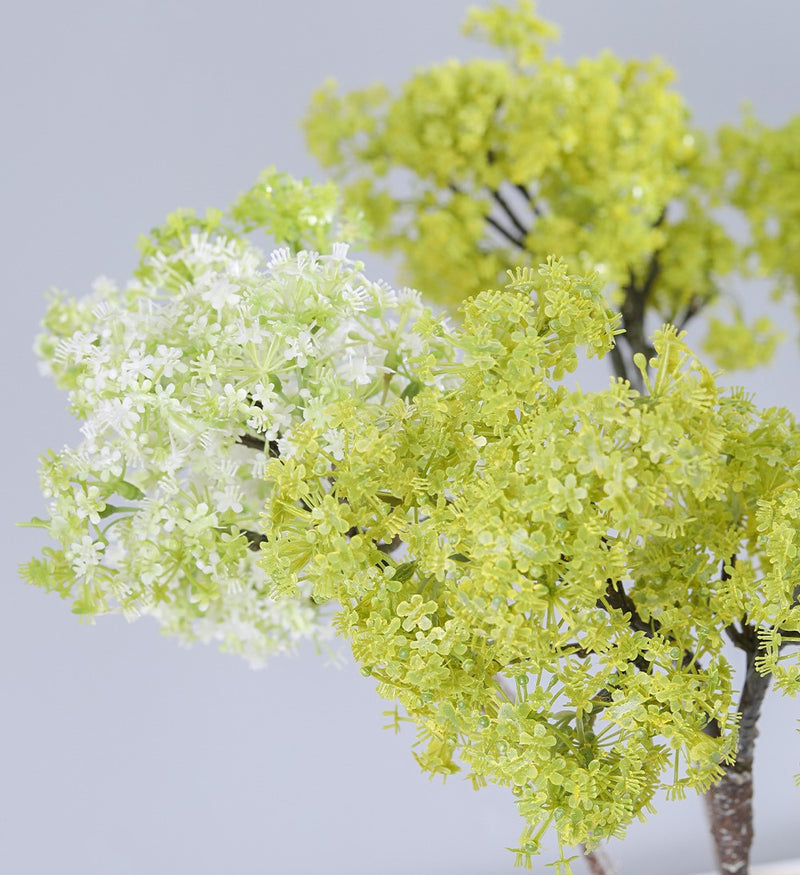 Bulk 25" Artificial Pear Blossom Meadowsweet Elderflower Spray Wholesale