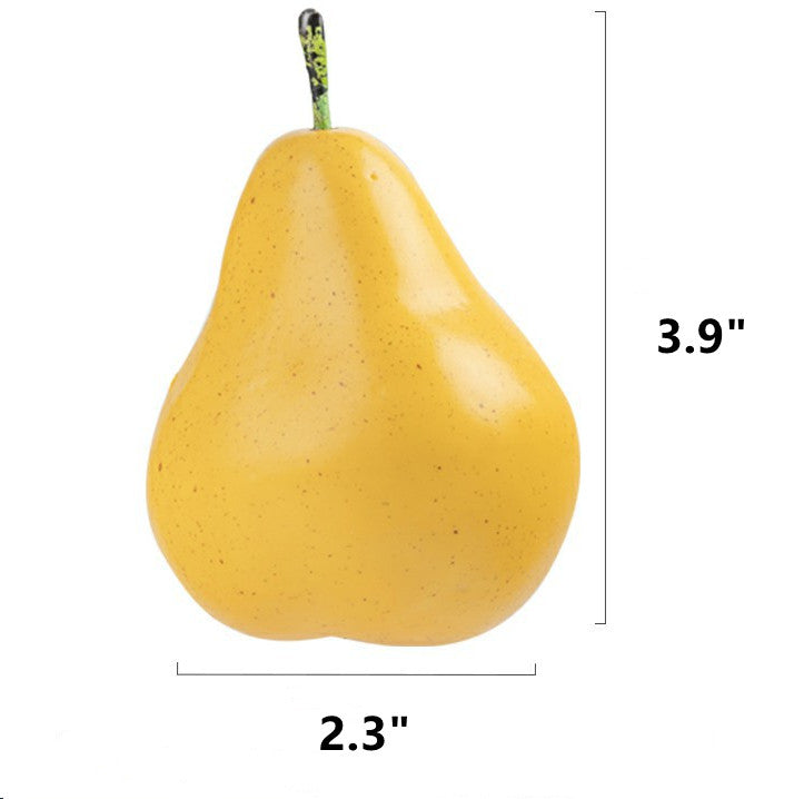 Bulk Artificial Realistic Fruit Simulation Pear Weighted Artificial Fruits Wholesale