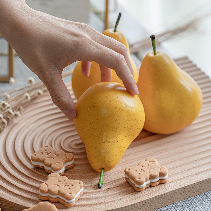 Simulación de fruta realista artificial Pera Fruta realista 