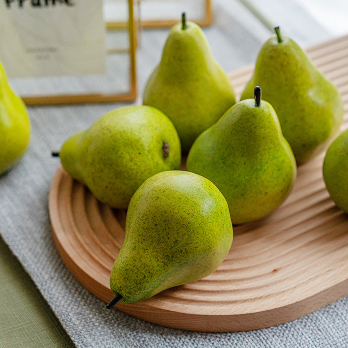 Bulk Artificial Realistic Fruit Simulation Pear Lifelike Fruit Wholesale