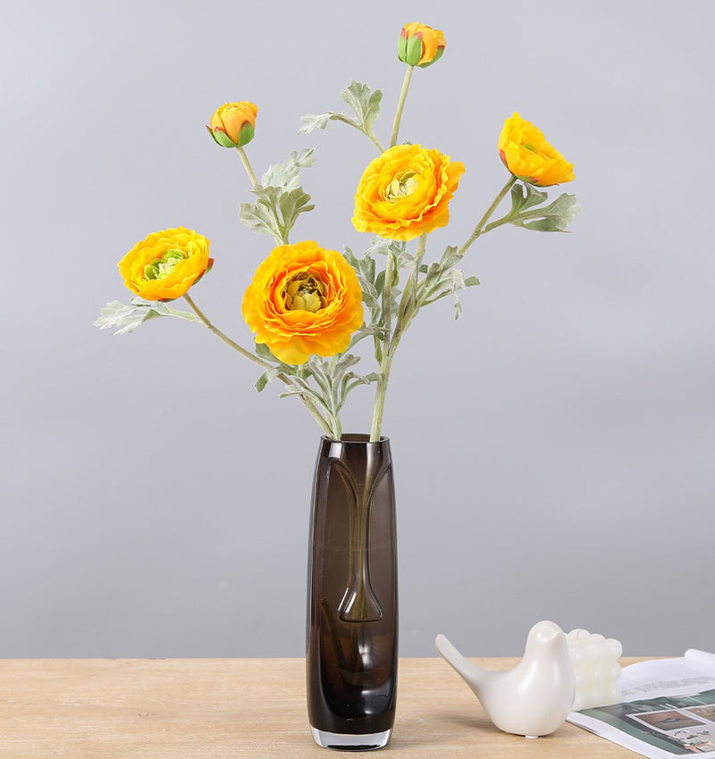 Venta al por mayor de ranúnculo persa artificial Ranunculus Stem 25 pulgadas 