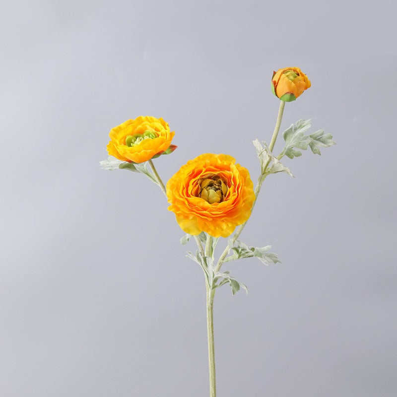 Venta al por mayor de ranúnculo persa artificial Ranunculus Stem 25 pulgadas 