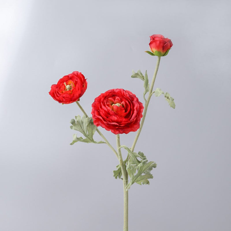 Venta al por mayor de ranúnculo persa artificial Ranunculus Stem 25 pulgadas 