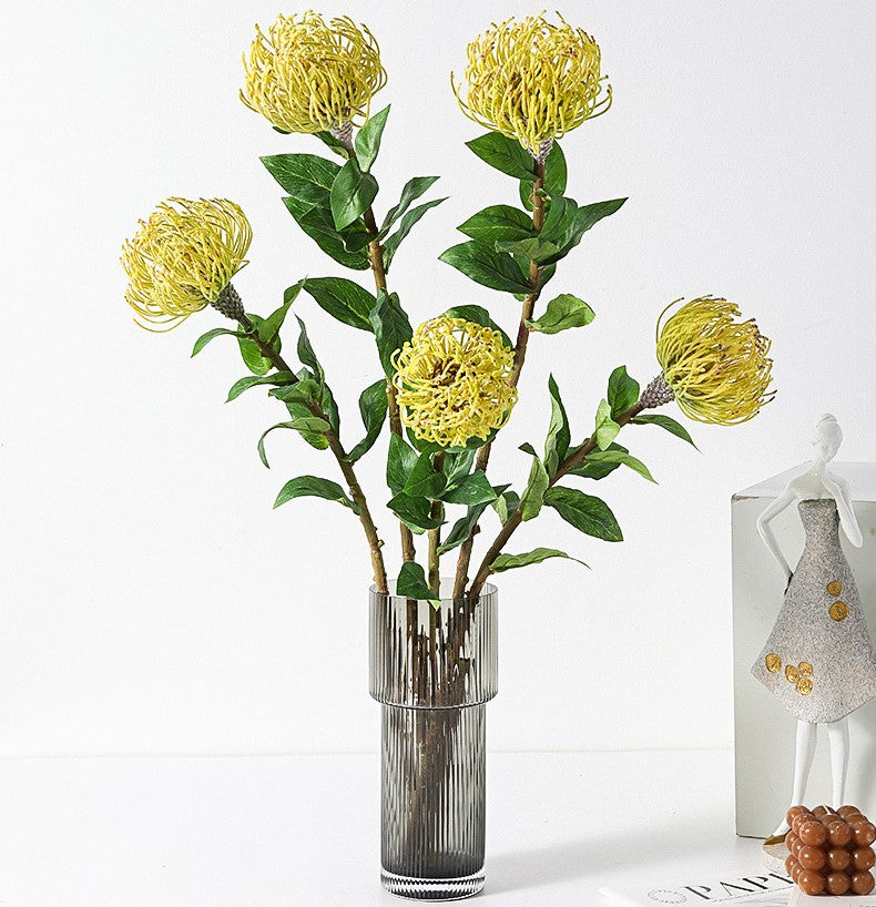 Tiges de Leucospermum Cordifolium en vrac de 30 pouces Fleurs de Protea en coussinet en gros 