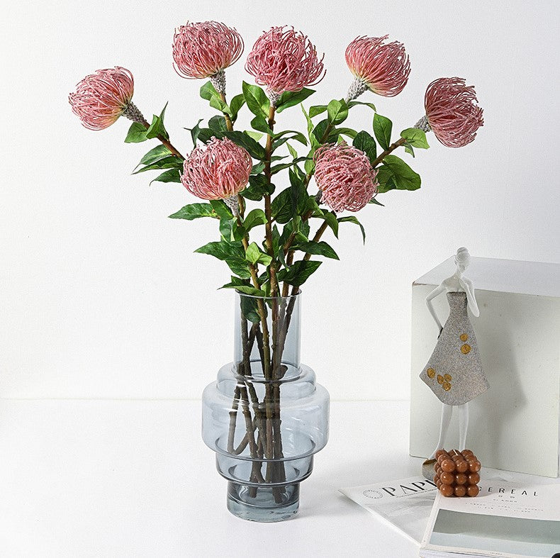 Tiges de Leucospermum Cordifolium en vrac de 30 pouces Fleurs de Protea en coussinet en gros 