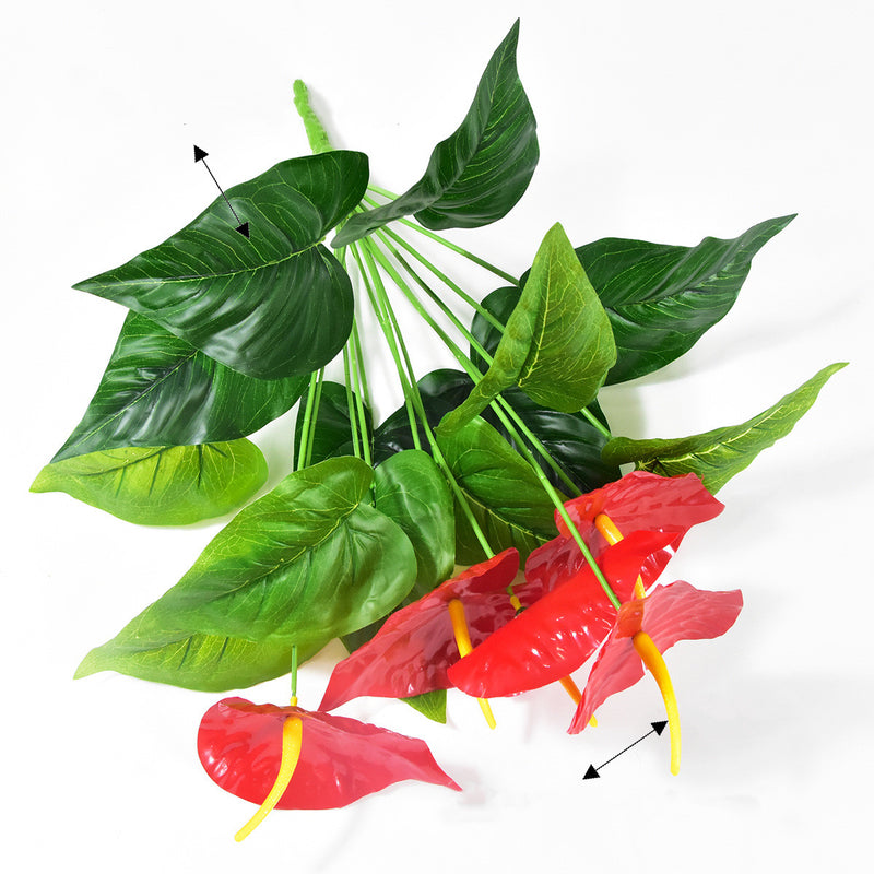 anthurium al por mayor A granel, 20 ", plantas de arbusto de anturio rojo, flores de flamenco — Artificialmerch