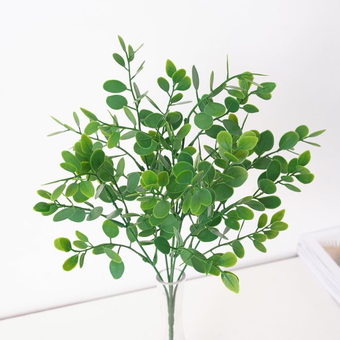Bulk 13" Artificial Greenery Plants Eucalyptus Bush Five Twigs Wholesale
