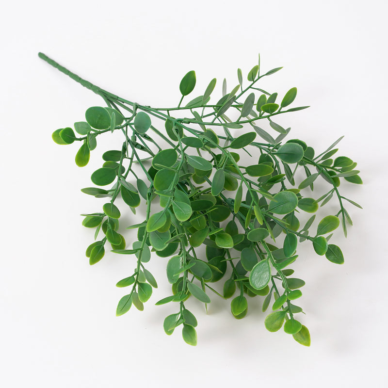 Bulk 13" Artificial Greenery Plants Eucalyptus Bush Five Twigs Wholesale