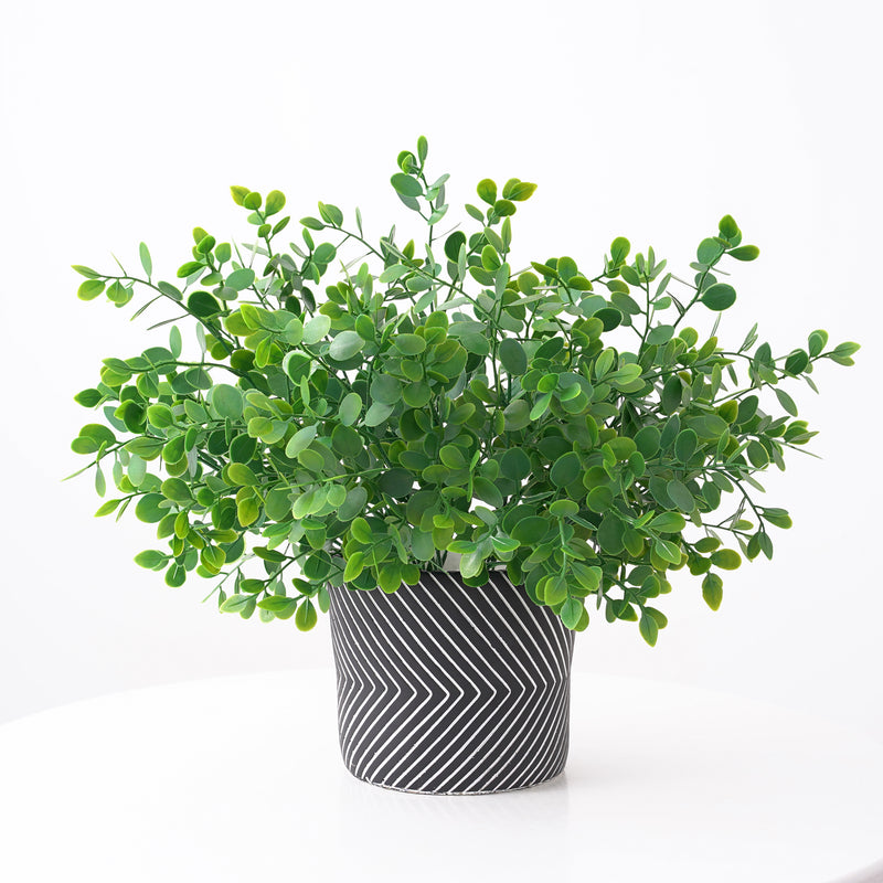 Bulk 13" Artificial Greenery Plants Eucalyptus Bush Five Twigs Wholesale