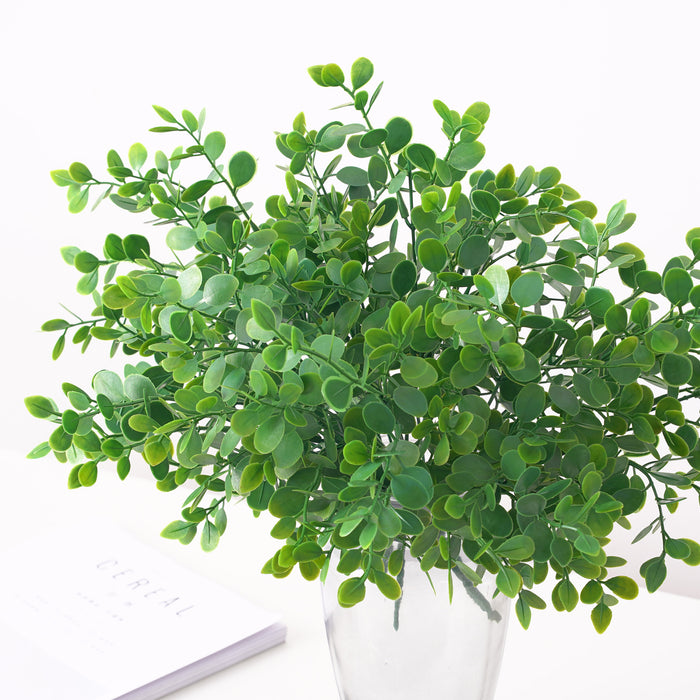 Bulk 13" Artificial Greenery Plants Eucalyptus Bush Five Twigs Wholesale