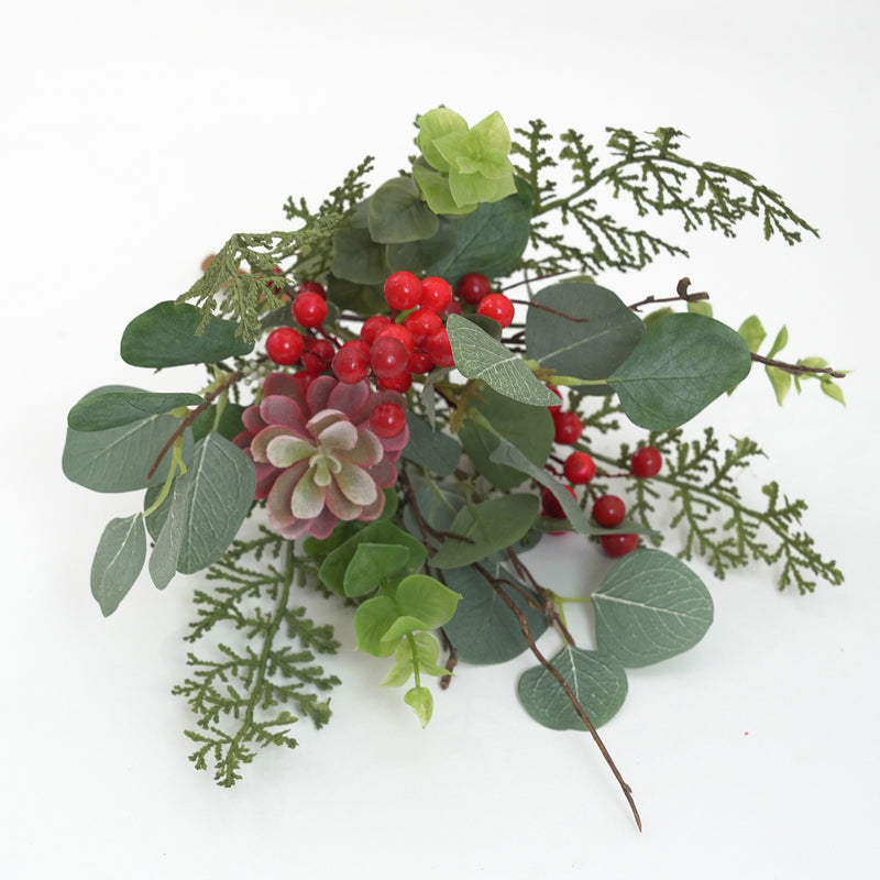 Bulk 14 inches Tall Holy Berry Bouquet for Xmas Arrangement Wholesale