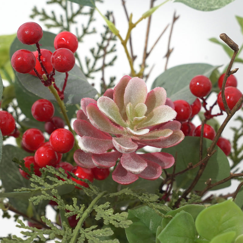 Bulk 14 inches Tall Holy Berry Bouquet for Xmas Arrangement Wholesale