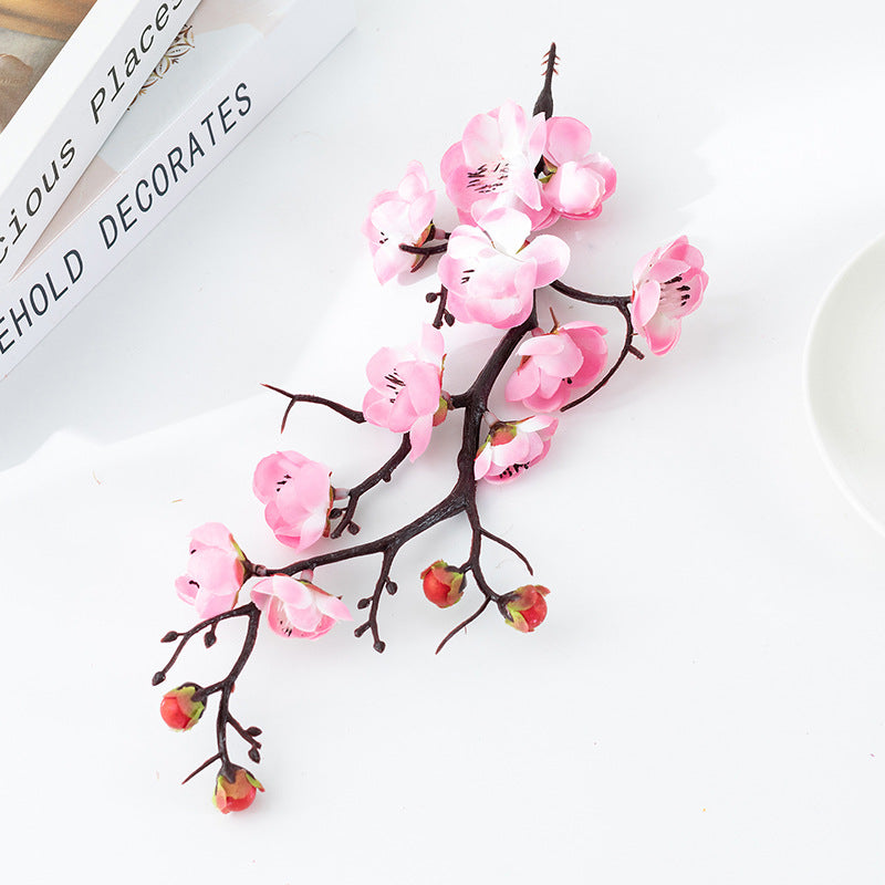 Clearance Bulk 11" Artificial Plum Blossom Twig Pick Artificial Flowers Wholesale