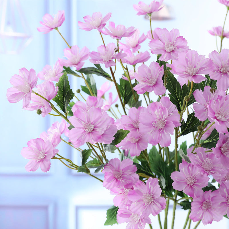 February Birth Flower 5pcs Artificial Flowers Primrose Stems Branch Spray Wholesale