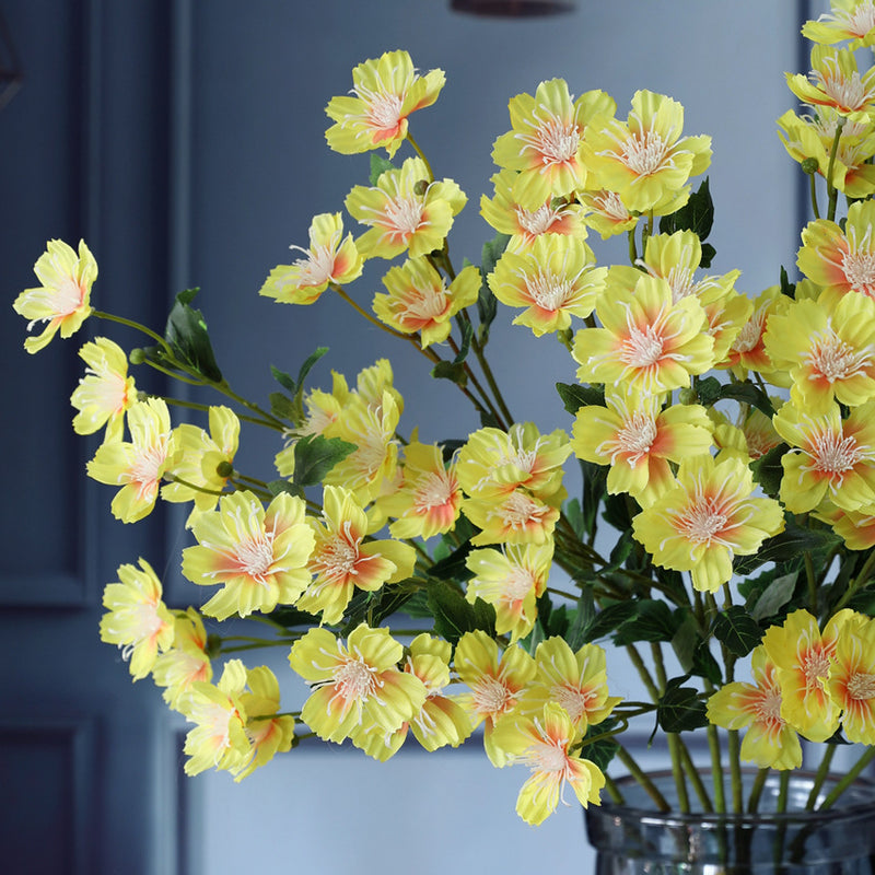 February Birth Flower 5pcs Artificial Flowers Primrose Stems Branch Spray Wholesale