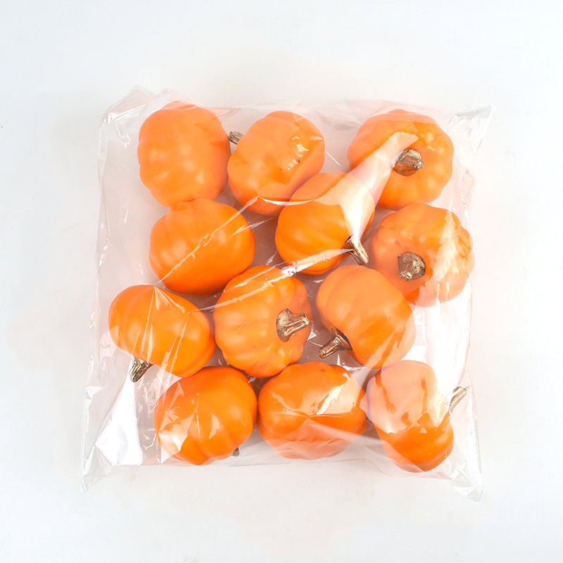 Bulk 12pcs Halloween Artificial Pumpkins Vegetables Centerpiece Mantel Crafts Wholesale