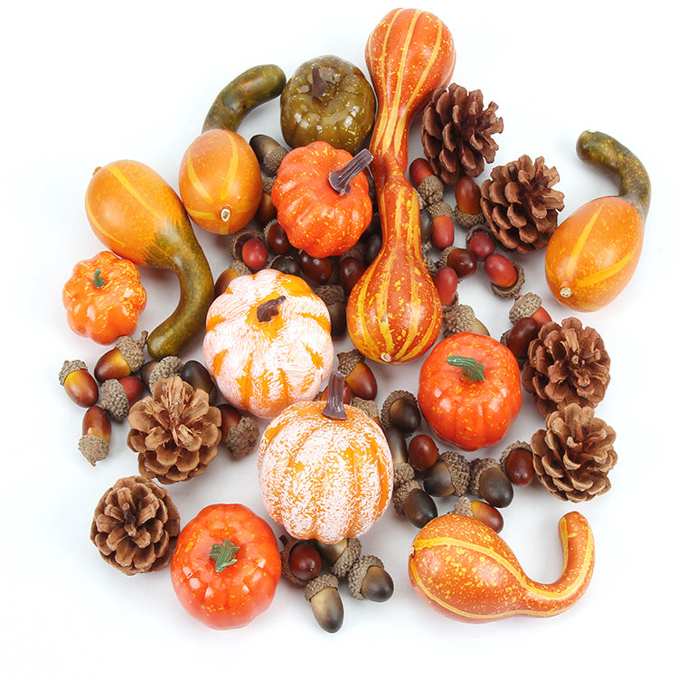 Lot de 166 décorations de citrouilles d'automne en vrac pour centres de table, remplissage de vase de Thanksgiving, vente en gros 