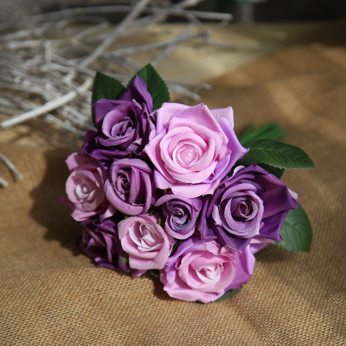 Artificial Rose Bouquet Arrangements - 7 Colors