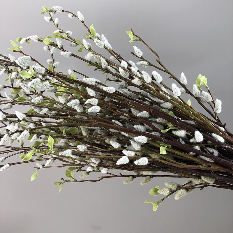 Bulk 21" Artificial Pussy Willow Branch Spring Branches Artificial Plants Wholesale