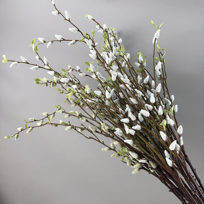 Bulk 21" Artificial Pussy Willow Branch Spring Branches Artificial Plants Wholesale