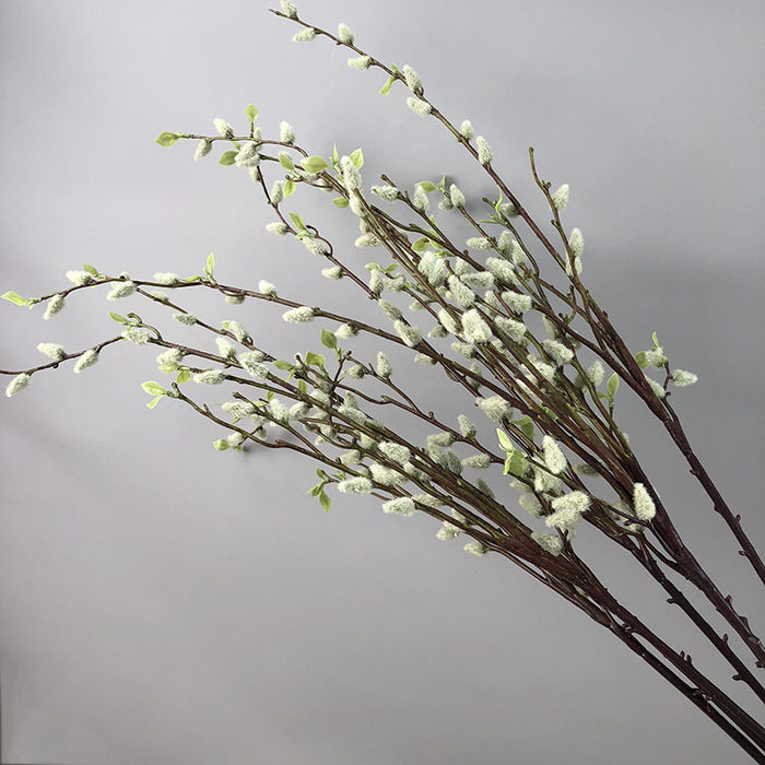 Bulk 21" Artificial Pussy Willow Branch Spring Branches Artificial Plants Wholesale