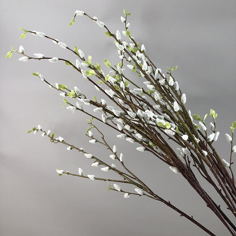 Bulk 21" Artificial Pussy Willow Branch Spring Branches Artificial Plants Wholesale