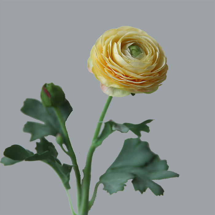 Flores artificiales a granel de ranúnculo de seda de 20 ", tallo de ranúnculo persa, venta al por mayor 