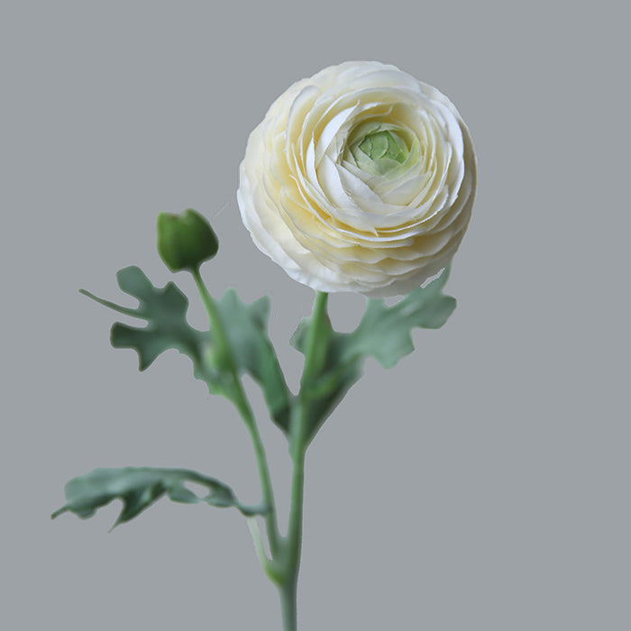 Flores artificiales a granel de ranúnculo de seda de 20 ", tallo de ranúnculo persa, venta al por mayor 