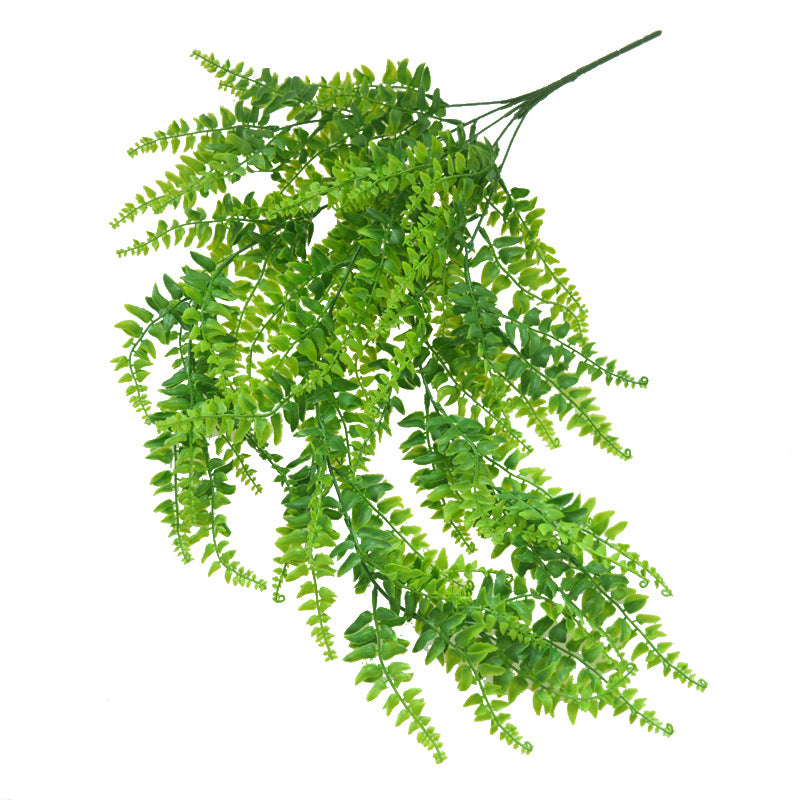 Clearance 200Pcs Boston Ferns Artificial Persian Rattan Fake Hanging Plant Faux Greenery Wholesale